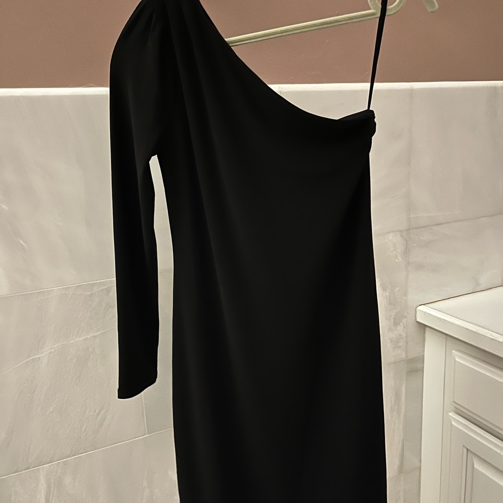 White House Black Market 1 Shoulder Shift Dress XXSP